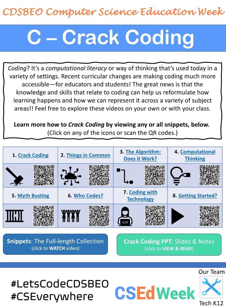 flipping_focus's tweet photo. It's almost here @CDSBEO! Check out this preview of DAY 1 of our #CSEdWeek campaign. See what you can do and how you can stay connected through our Technology K12 Team @CDSBEO_Curric #CSEverywhere #LetsCodeCDSBEO #CDSBEOLearning #CDSBEONurturing https://t.co/iVtbSCnpZ9 https://t.co/3XhbpReCnc