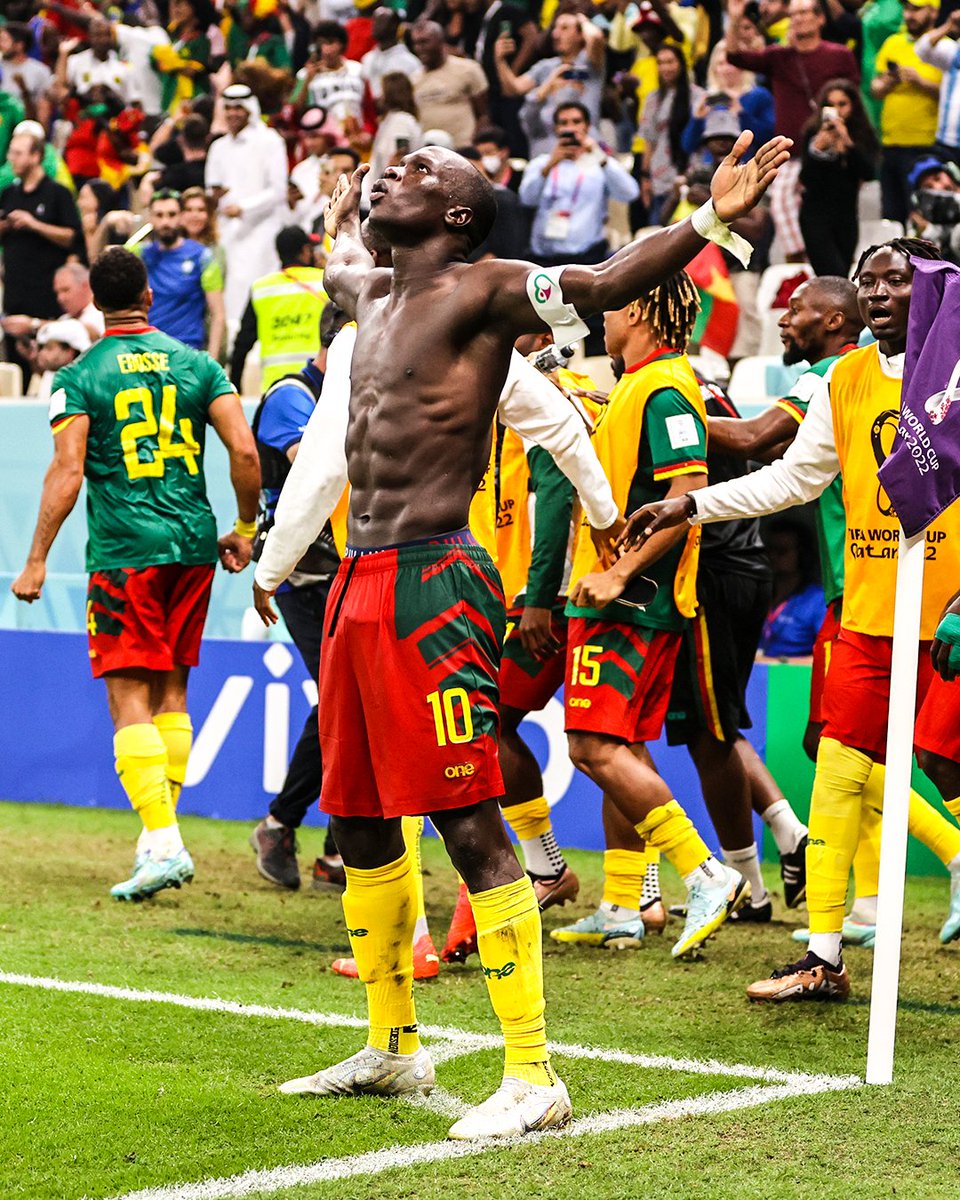 maxtvgh's tweet photo. #BlackStarsDiary | 𝐐𝐀𝐓𝐀𝐑 𝟐𝟎𝟐𝟐
Cameroon go out in style! First African senior national team to beat Brazil.
#MaxTV #MaxFM #MaxOnline #FIFAWorldCupQatar2022 #MaxSports #MaxWorldCup https://t.co/tyMClRitZu