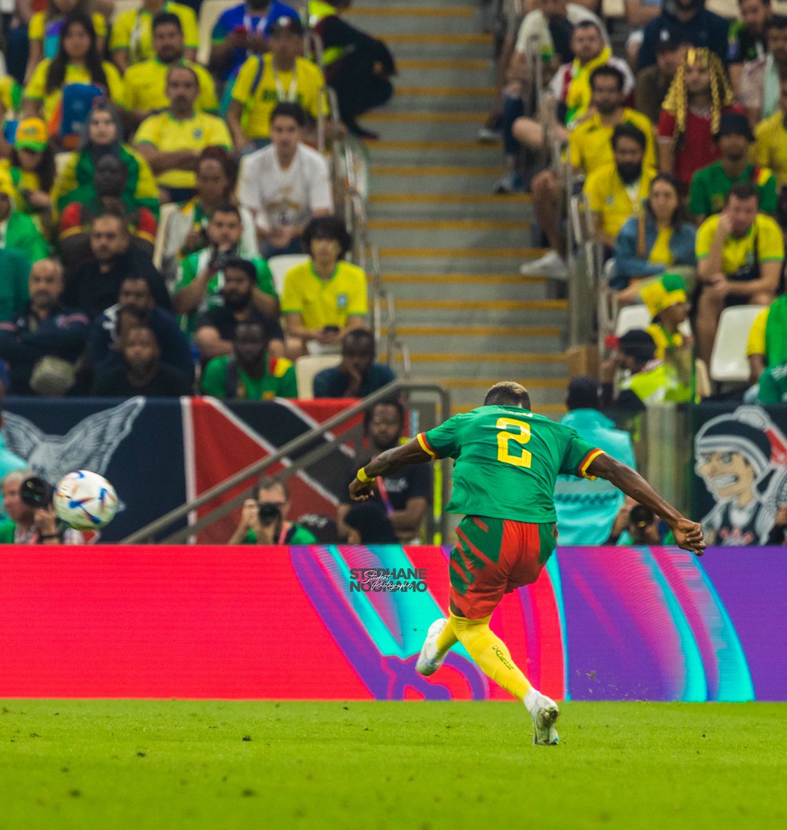 StephaneNounamo's tweet photo. Ngom, la jeune recrue 🇨🇲🇨🇲🇨🇲🇨🇲
#QatarWorldCup2022
#LionsIndomptables
#TeamCameroun
#200k
#BELCRO #المغرب
#WorldCup2022 https://t.co/WENe38rcD0