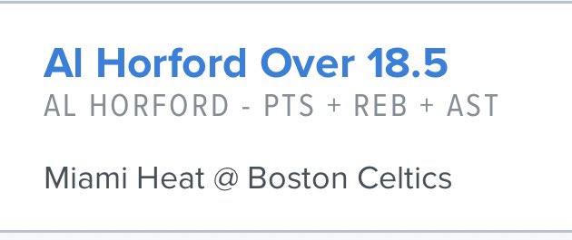 PlaysStraight's tweet photo. Aight, fam. Let’s take the amazing week into the weekend. We’re +24 units! #FollowMe for #FreePicks without the #ClickBait. Today I’m taking 2U over 18.5 #PRA for Horford in #Celtics game. #GamblingTwitter #NBA #NBAPicks #PlayerProps #FreeBetFriday #AlwaysFree #Betting #NBAProps https://t.co/h51hQjJuK1