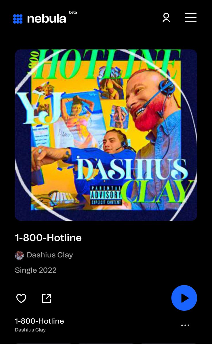 join_nebula's tweet photo. Dial in.

@DashiusClay just dropped 1800-hotline on nebula. 

Here is your chance to co-own with artists.

https://t.co/SWICwqXWW4 https://t.co/x8cKQn1Iof