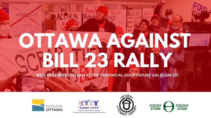 OldOttSouth's tweet photo. Ontario #Bill23 has now passed provincial parliament, but that doesn't mean we have to accept it. Even as amended, it will damage our community, our built heritage and our environment. Join your neighbours, and rally to #RepealBill23 at 9am on Wednesday 7 November at City Hall. https://t.co/15oZUrl7H3