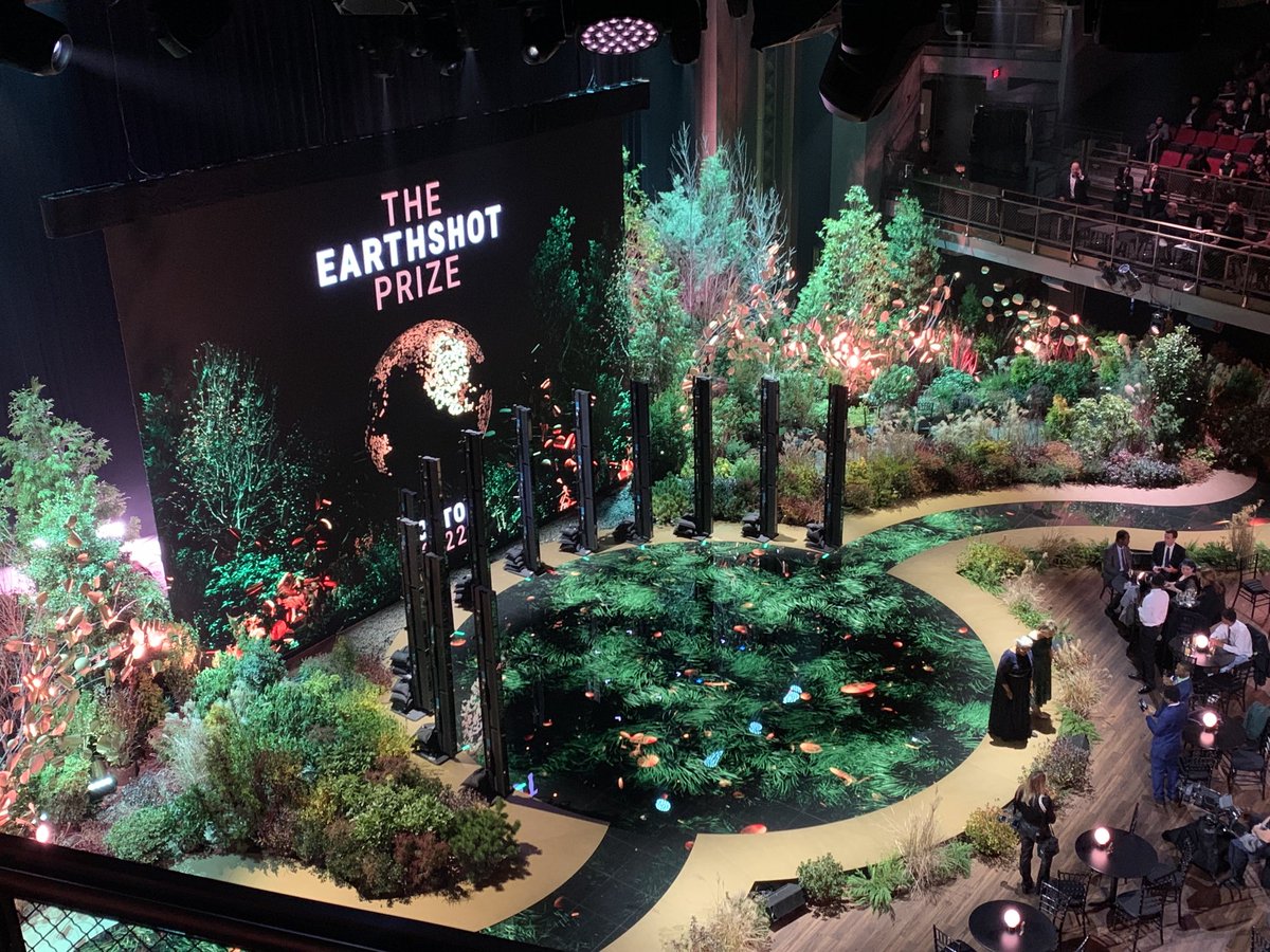 The stage is set for the second annual Earthshot Prize at MGM Music Hall in Boston #royalvisitboston #earthshotprize2022