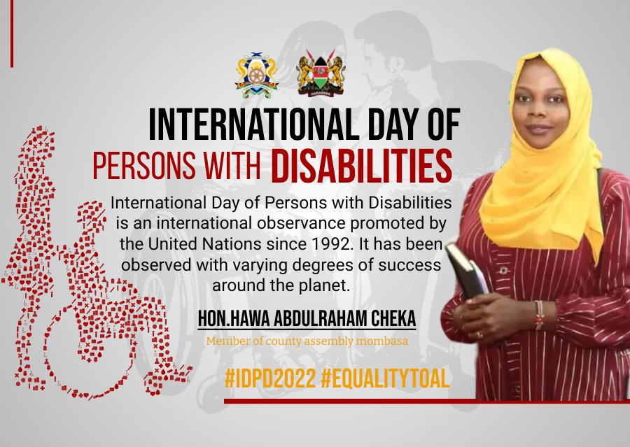 ChekaFoundation's tweet photo. International Day of Persons with Disabilities 2022;be aware &amp; remove barriers for people living with disabilities, both visible &amp; invisible.Let’s create an accessible and equitable world.
#IDPwD2022 #InternationalDayofPersonsWithDisabilities https://t.co/7csjnLChwI