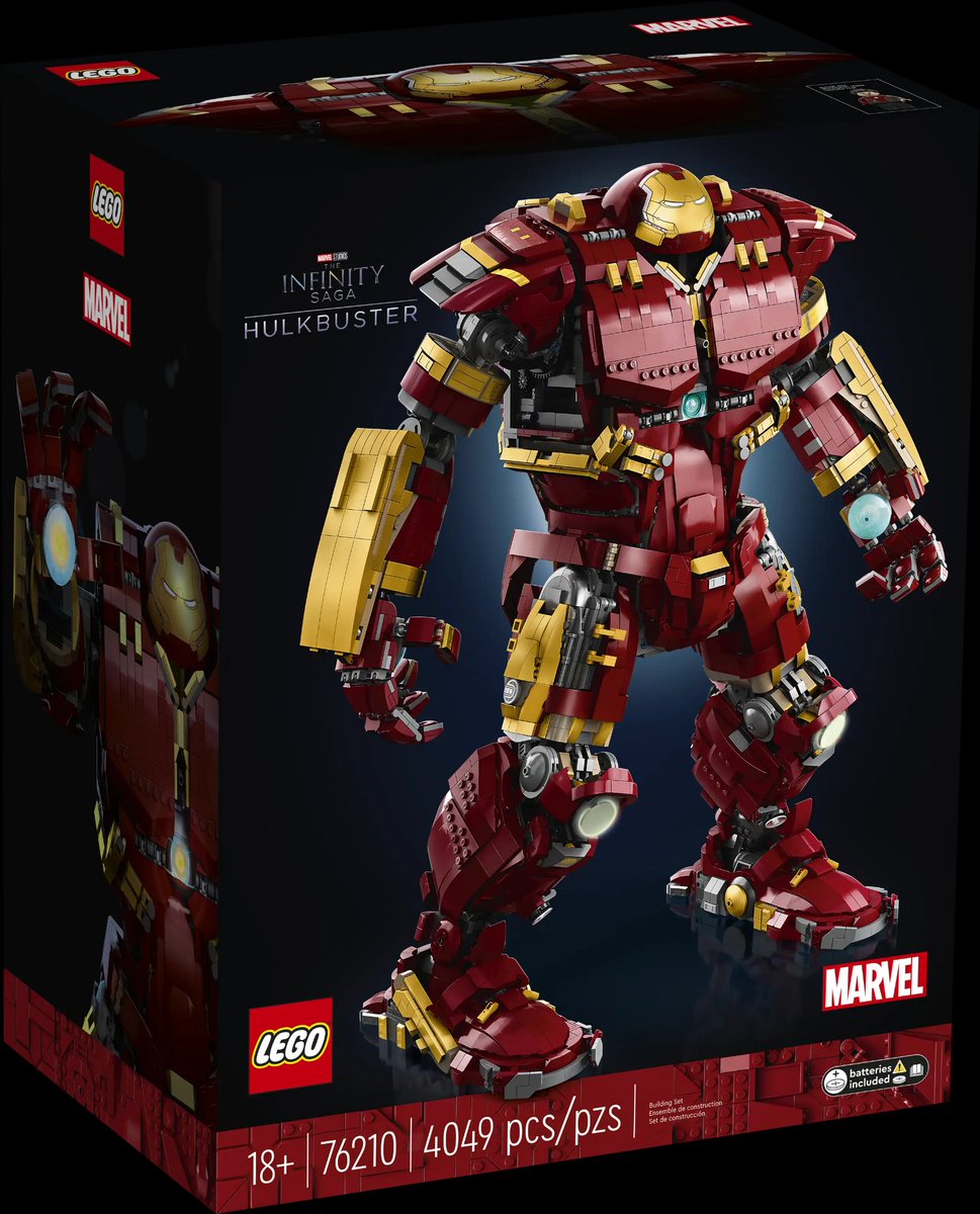 If you want to win this Hulkbuster #Lego set all you have to do is RT this tweet, Follow me and answer with your favorite #ironman suit.
This giveaway will end on 12/9 at 3pm est.
Good luck everyone 🙂