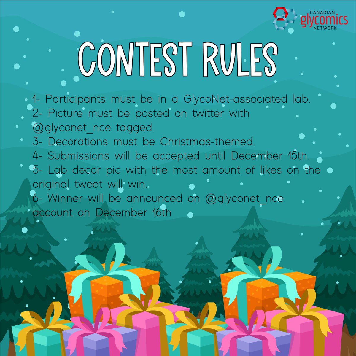 glyconet_nce's tweet photo. It's contest time again! We want to see how you're celebrating Christmas at the lab 🎄 Tweet a picture of your Christmas decorations and tag us for a chance to win a Pizza Party 🍕 https://t.co/nJcc4yhbcR