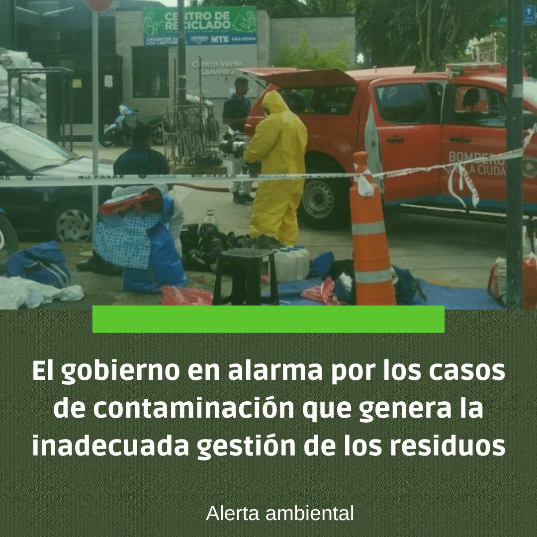Al menos seis trabajadores del Centro Verde de Saavedra se intoxicaron este martes al inhalar una sustancia potencialmente tóxica ⚠️😷

Del mismo modo, la planta de tratamiento de residuos sólidos urbanos fue evacuada en su totalidad 🚨