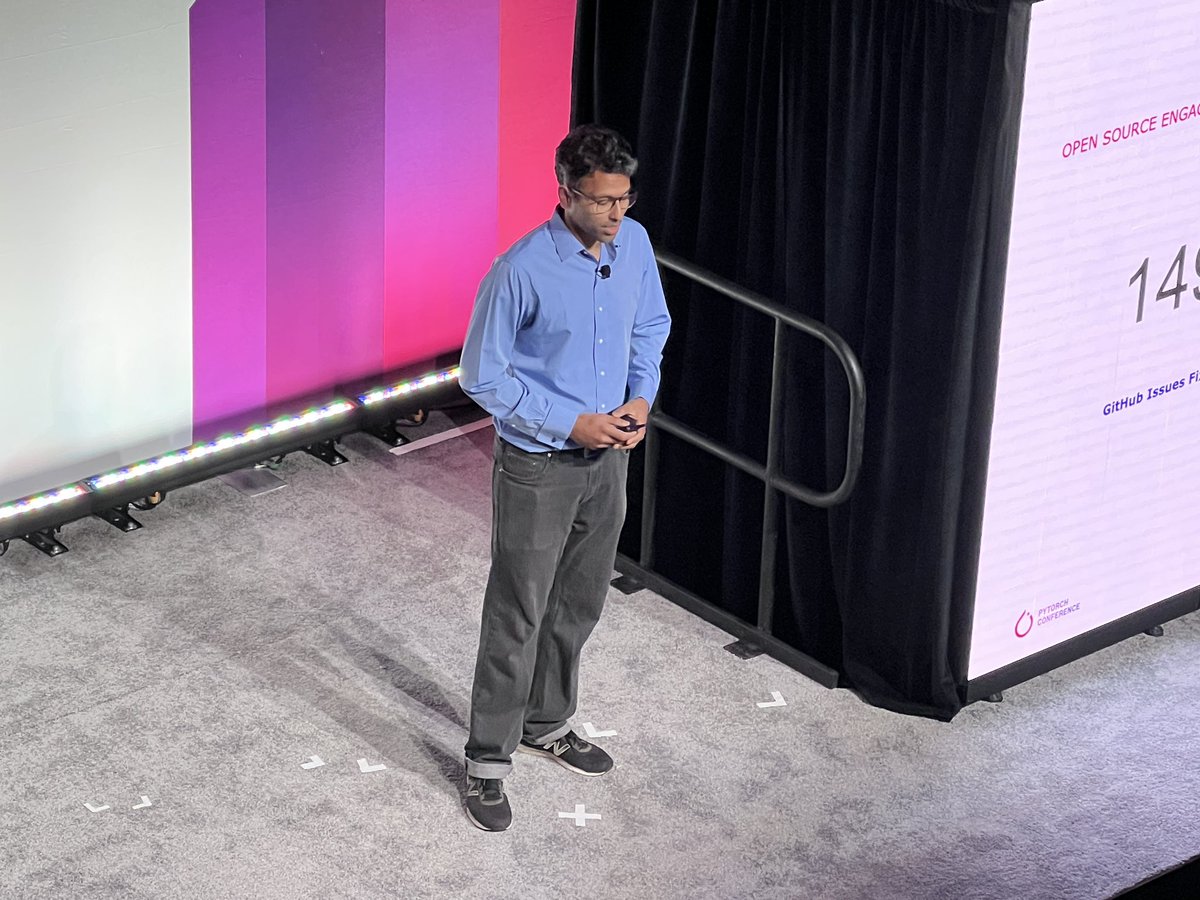 linuxfoundation's tweet image. Great presentation from Kulin Seth (Apple) about accelerating PyTorch training on Mac platforms, here at #PyTorchConference 🔥
#PyTorch #Opensource