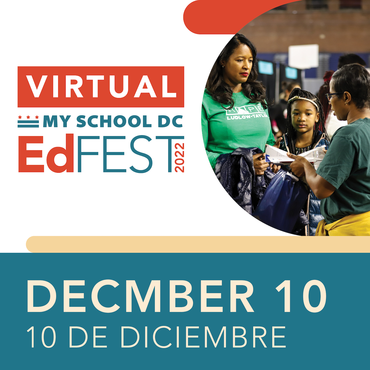 Whether you're looking for info about schools, the #MySchoolDC lottery application process, or anything in between, join us at Virtual #EdFEST22 next Saturday. Sign up at: bit.ly/virtualedfest