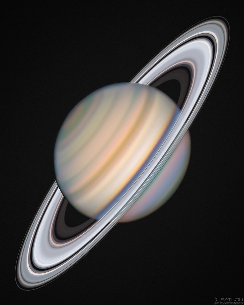 TheVastReaches's tweet photo. I pointed my telescope at Saturn, shot over 200,000 images, and processed the result … all to produce my finest look at the Jewel of our Solar System!

A culmination of years of planetary photography work, this photo is from Aug 18, 2022, just days after our closest approach. https://t.co/Odrjenotck