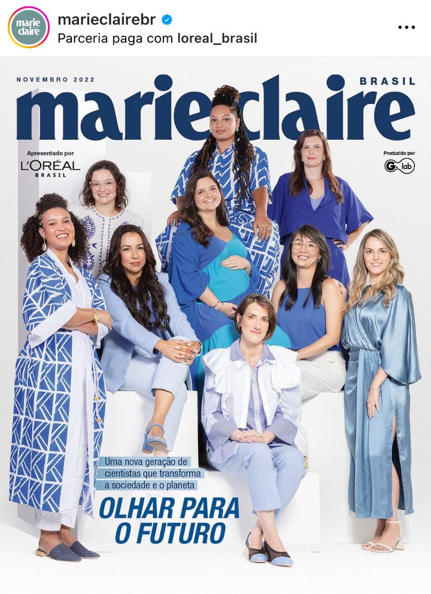 sigaaaurora's tweet photo. Capa da Marie Clarie em que tivemos a honra em calçar mulheres cientistas. @MarieClaireBR com @LorealParisBR https://t.co/offAFi24CF