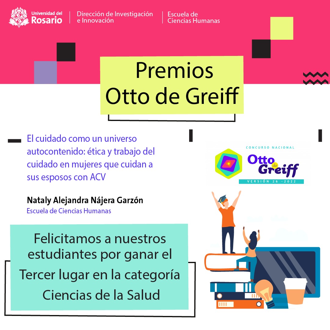 URinvestigacion's tweet photo. El Concurso Nacional Otto de Greiff premia los mejores trabajos de grado de Pregrado y en la
@URosario tenemos varios ganadores.
Felicitamos a nuestros estudiantes por su esfuerzo y calidad investigativa.
@ech_ur @alejandrocheyne
@URosarioRadio @schalelanff https://t.co/mBnFOkxpDr