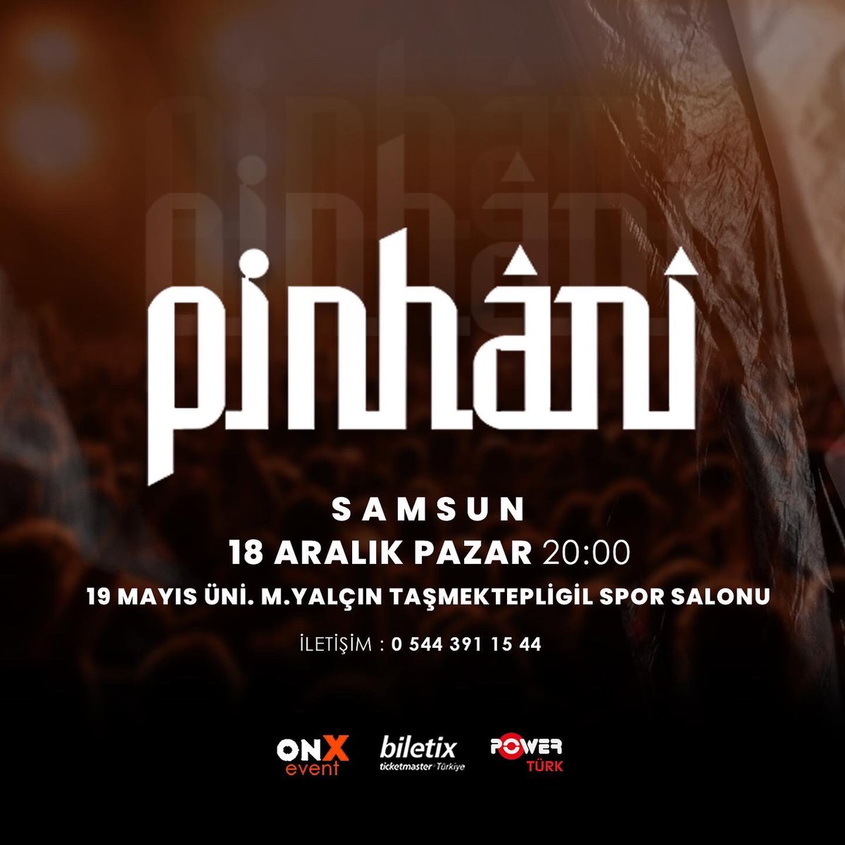 creativeruh's tweet photo. 18 aralık pazar günü #pinhani @PinhaniTakip omü spor salonunda. 
Biletler @Biletix 'de. https://t.co/TKSncgTBgC