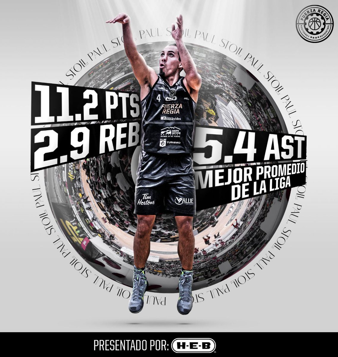 Fuerza_Regia's tweet image. Asistidor de primera 😎 🔥

Paul Stoll destaca en nuestro #FridayStats con el mejor promedio de asistencias en la @LNBPoficial 2022 🏀

#TodosSomosFuerz4 🟡⚫️