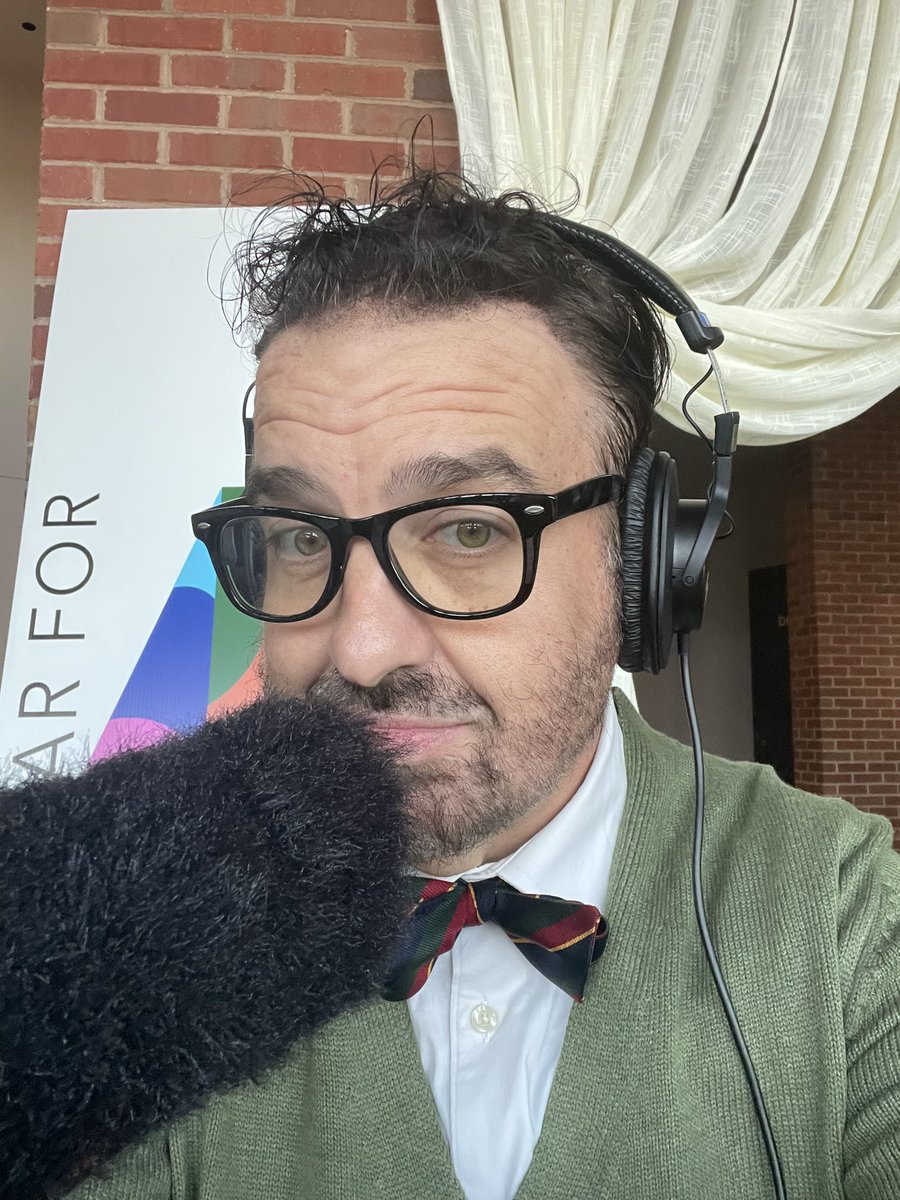 TroyPublicRadio's tweet photo. @JoeyWasTaken, @kdgassiott, and Carolyn getting ready to go LIVE from @alabamashakes with folks from “It’s a Wonderful Life: A Live Radio Play!” https://t.co/NYe3Ug5mOF