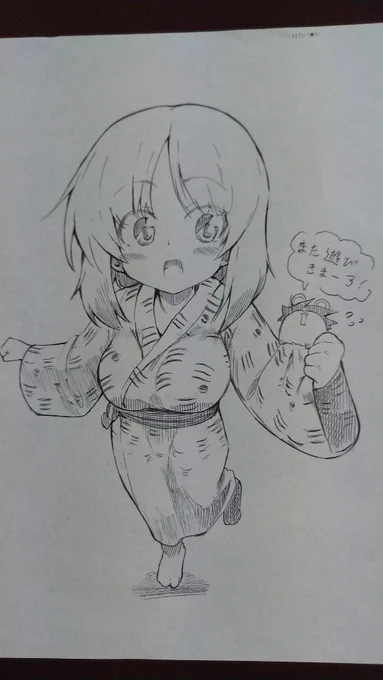 いつもの落書き🐰✒️
アナログで描くのはシーサイドさん来たときだけなのです(゜ω゜;) 