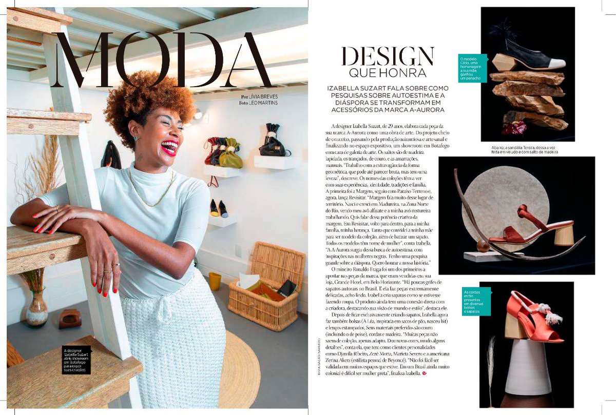 sigaaaurora's tweet photo. Matéria do jornal @OGlobo_Rio no #cadernoela com a nossa designer @Izabellasuzart https://t.co/skBYUISq1G