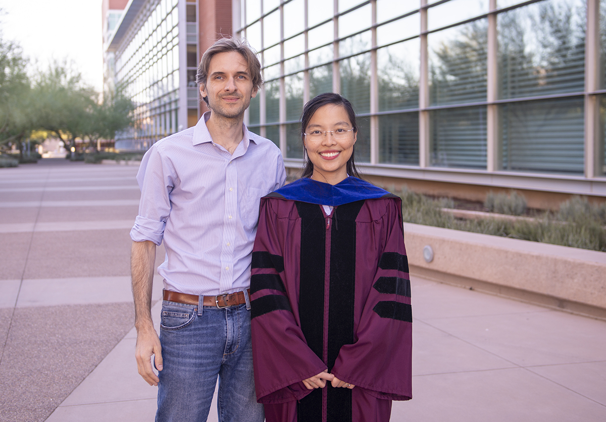 ASU_SMS's tweet photo. Congratulations to @ThaoTNguyen0930 from @ASUCatalysis group, graduated with PhD and will launch into her career as a research and development chemist.
read more: https://t.co/j1C2hM5oZY
@ASUGradCollege @ASUTheCollege @ASU @RyanTrovitch https://t.co/OQAykAryha