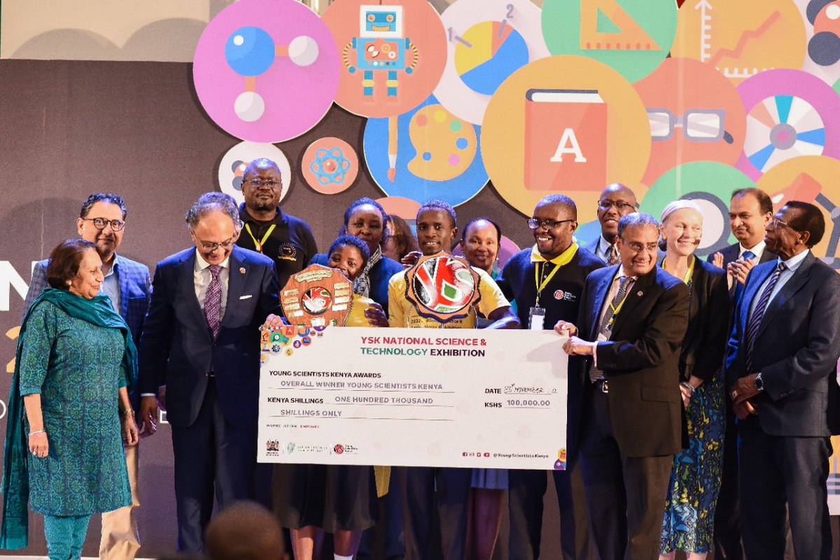 Young Scientists Kenya🇰🇪 (@ystkenya) on Twitter photo Our Chief Guest & former <a href="/YSTKenya/">Young Scientists Kenya🇰🇪</a> chairman Dr. <a href="/KevitDesai/">Kevit Desai</a> was present to Award the 2022 YSK Overall Winners!
This Award went to Diana Wambugha & Brian Mwaghogho from Chala Secondary School <a href="/TaitaTaveta006/">Taita Taveta County Government</a> for their project Smart Fingerprint Ballot Box
<a href="/IrlEmbKenya/">Embassy of Ireland</a> <a href="/EduMinKenya/">Ministry of Education, Kenya (MoE)</a> Our Chief Guest & former <a href="/YSTKenya/">Young Scientists Kenya🇰🇪</a> chairman Dr. <a href="/KevitDesai/">Kevit Desai</a> was present to Award the 2022 YSK Overall Winners!
This Award went to Diana Wambugha & Brian Mwaghogho from Chala Secondary School <a href="/TaitaTaveta006/">Taita Taveta County Government</a> for their project Smart Fingerprint Ballot Box
<a href="/IrlEmbKenya/">Embassy of Ireland</a> <a href="/EduMinKenya/">Ministry of Education, Kenya (MoE)</a>