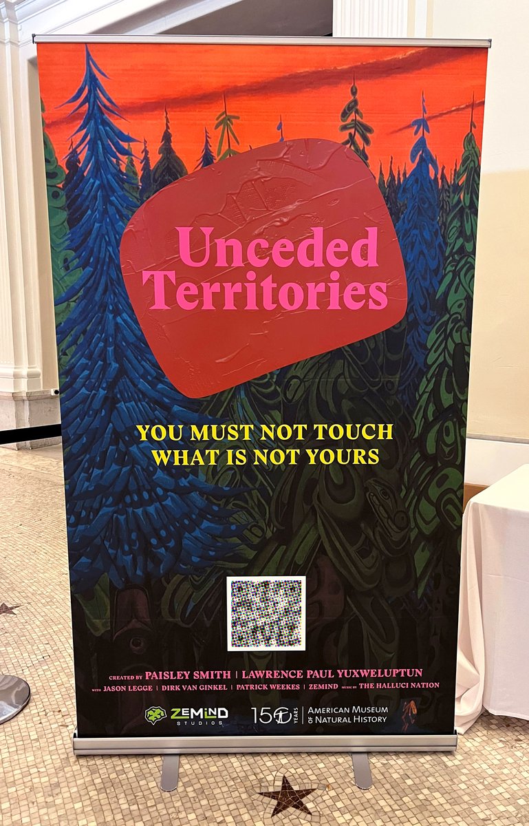 ZeMindGames's tweet photo. We're excited that Unceded Territories will be at the American Museum of Natural History on view in the Grand Gallery throughout the Mead Festival! Go check it out! https://t.co/pbpWQmB5vu