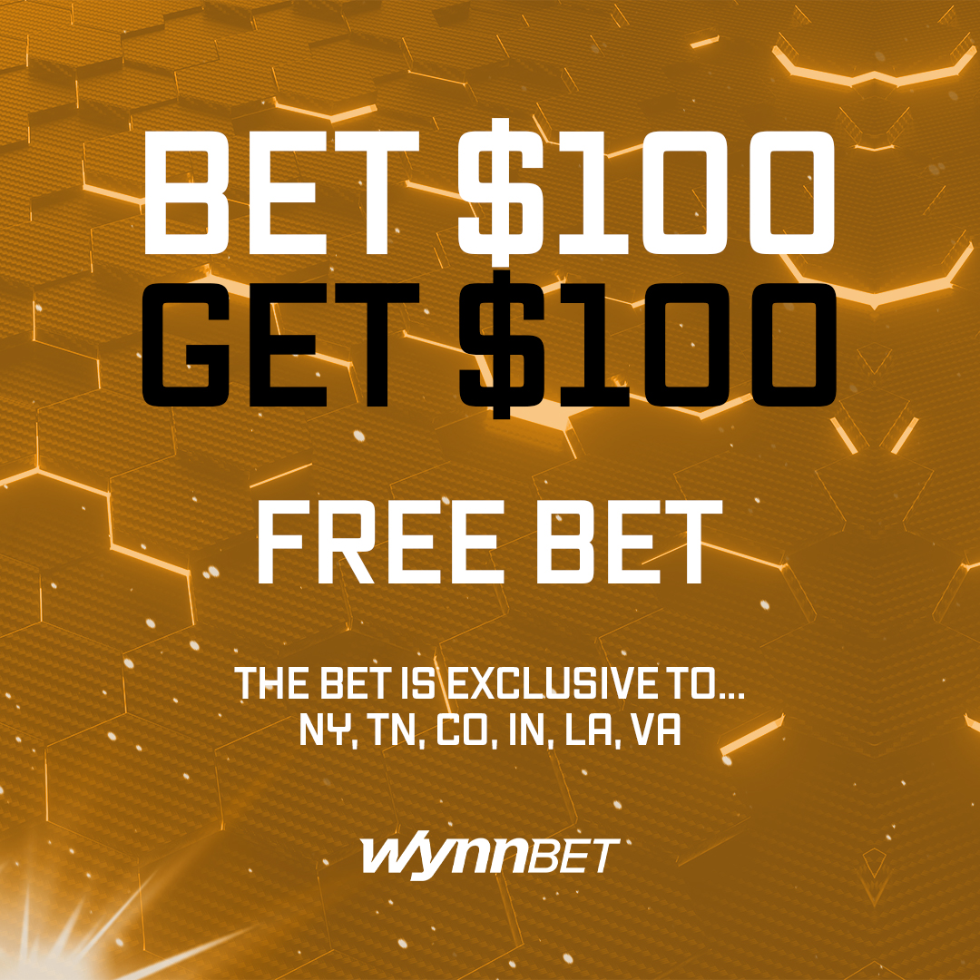 🚨 NEW BONUS ALERT 🚨 Bet $100, Get $100 with #WynnBet 👉 bit.ly/3gRrBoA

*Exclusive to NY, TN, CO, IN, LA, VA*