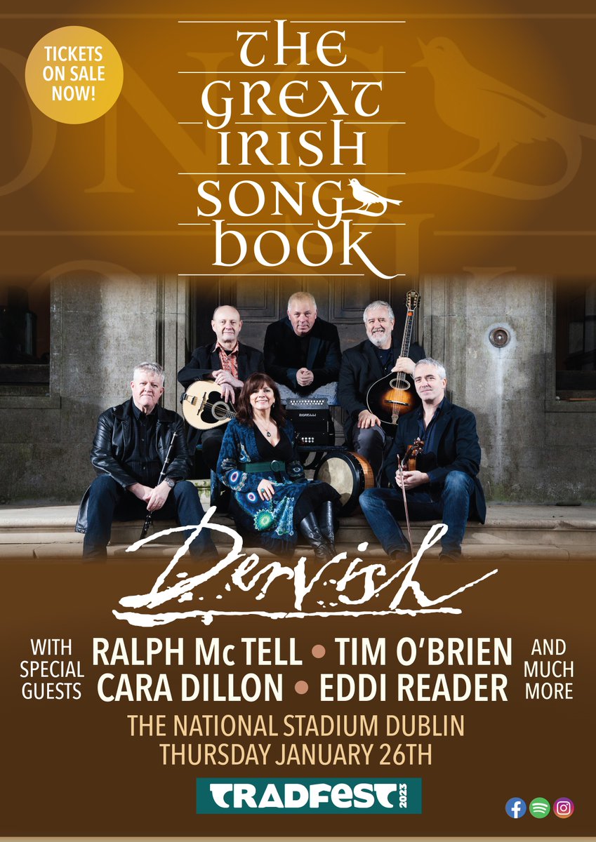 TradFest (@trad_fest) on Twitter photo New addition - TIM O'BRIEN - What a lineup! The Great Irish Songbook is shaping up to be a huge highlight for TradFest 2023 🪕 get your tickets now:
ow.ly/SqeN50LTLWZ
<a href="/dervishofficial/">Dervish</a> <a href="/eddireader/">.</a> <a href="/CaraDillonSings/">Cara Dillon</a> <a href="/Ralph_McTell/">Ralph Mctell</a> New addition - TIM O'BRIEN - What a lineup! The Great Irish Songbook is shaping up to be a huge highlight for TradFest 2023 🪕 get your tickets now:
ow.ly/SqeN50LTLWZ
<a href="/dervishofficial/">Dervish</a> <a href="/eddireader/">.</a> <a href="/CaraDillonSings/">Cara Dillon</a> <a href="/Ralph_McTell/">Ralph Mctell</a>
