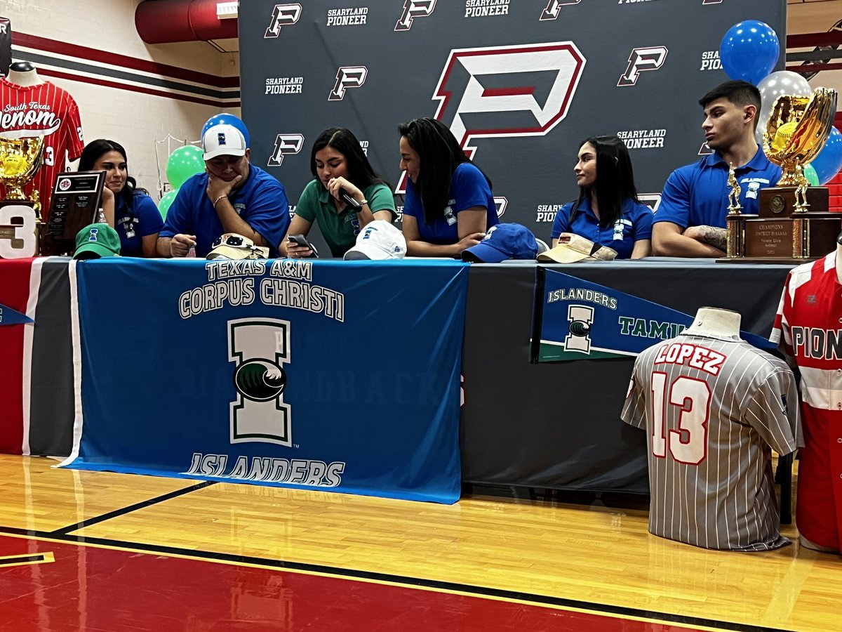 Sharyland Pioneer senior shortstop Kari Lopez signed her LOI to play softball at Texas A&M Corpus Christi. #RSLSoftball