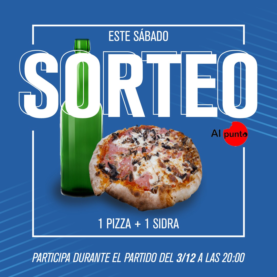 Este finde tenemos...¡SORTEO! 🤭
Muchas gracias una vez más a nuestro patrocinador 🍾🍕