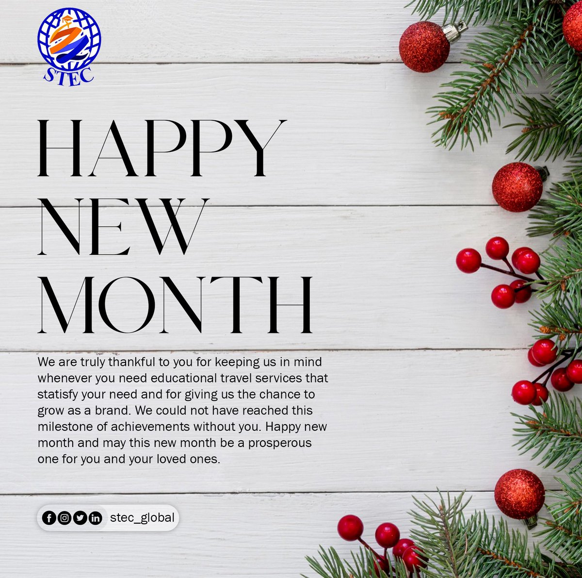 stec_global's tweet photo. Syndicated Travel and Educational Consult welcomes you to the month of December

#studyabroad #FIFAWorldCup #ghana #Qatar2022 #WorldCup2022 https://t.co/NEfIqBXLBU