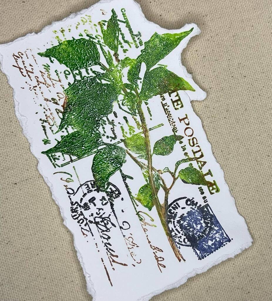 BearseKaren's tweet photo. Slowly working on my #artjournal class and loving this new @tim_holtz stamp it is so gorgeous!! Festive Collage. Still feel totally yucky but the art helps. #timholtz #stampersanonymous #rangerink #mymakingstory #journal #enjoythejourney #mixedmedia #sta… https://t.co/auIDF3rHDa https://t.co/s3ONcXi066
