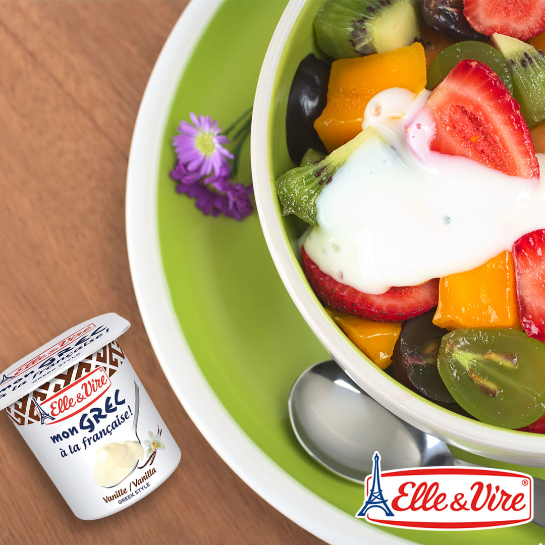 ElleAndVireJa's tweet photo. The perfect addition to your fruit bowl is #ElleAndVire's Vanilla #MonGrec drizzled on top! https://t.co/A1CLh2G2wJ