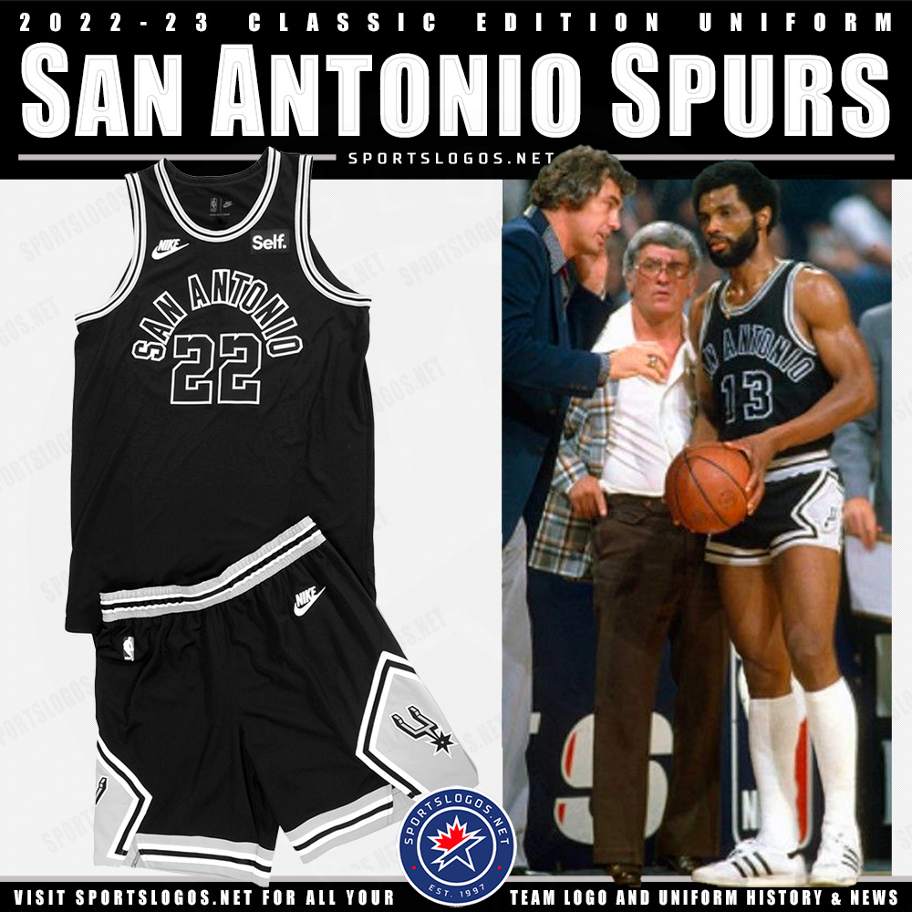 Chris Creamer  SportsLogos.Net on X: The San Antonio #Spurs uniforms for  2022-23, still waiting on the City Edition uniform which we're just  begging is anything but yet another black jersey (three