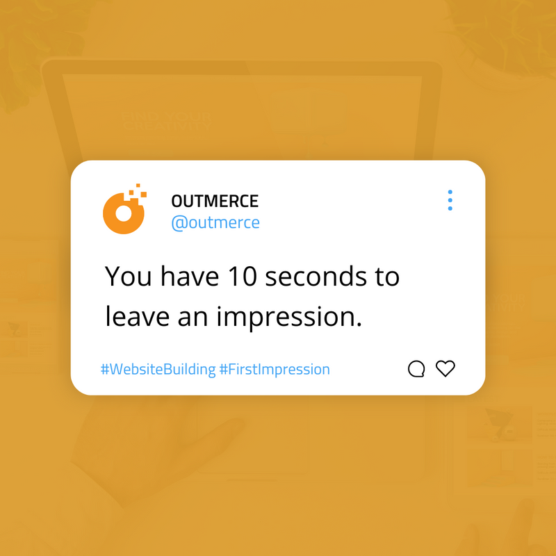 Outmerce's tweet image. Consumers give us 10 seconds to describe your site and make a good impression. ⏳

🧐 In the meantime, if users don't understand your content, they are more likely to leave your site, sacrificing potential sales and being less likely to give you a second chance.

Source: Zyro