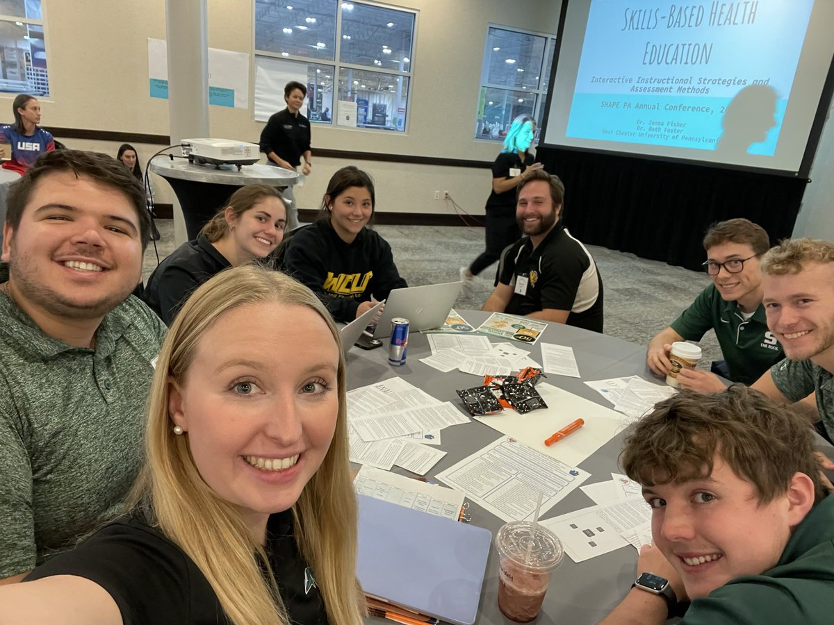 maryzipfel1's tweet photo. Attended a great Interactive Skill-Based Health Education session with @JennaFisherUSC @WCUofPA @sru_swec @sruphe @SHAPE_PA @SHAPE_America @slipperyrocku #SHAPEPA2022 #moveconnectbelong https://t.co/KLLyB2F6ij