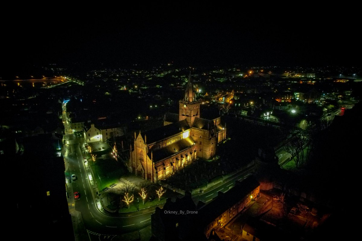 ByOrkney's tweet photo. St Magnus Cathedral at night! https://t.co/ursLjTycg9