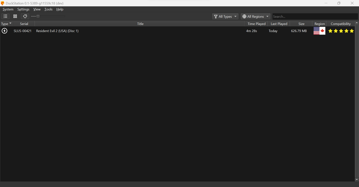 I'm feeling rather big brained for getting a PS1 emulator working on my PC by myself with minimal swearing 😎