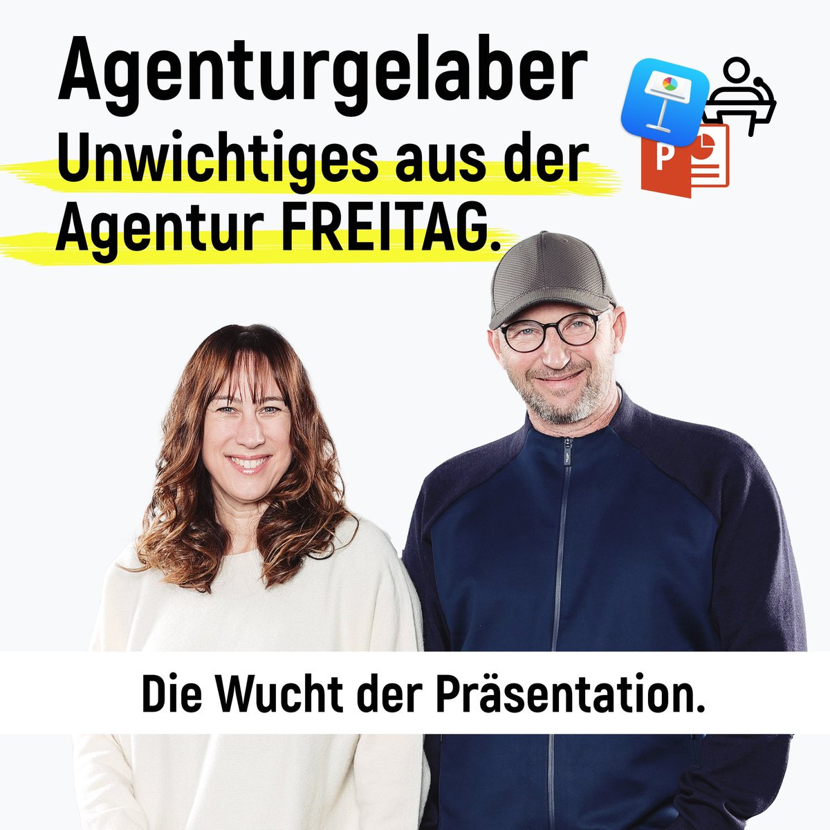 Podcast.
Präsentation.