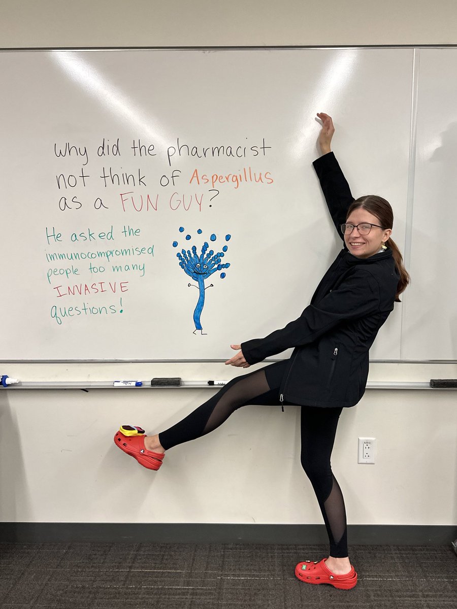 haleybrusen's tweet photo. Most people say that Aspergillus has a pretty toxic personality, but his friend Voriconazole helps to keep him in check! @UH_Pharmacy https://t.co/CMtAdtjxoP