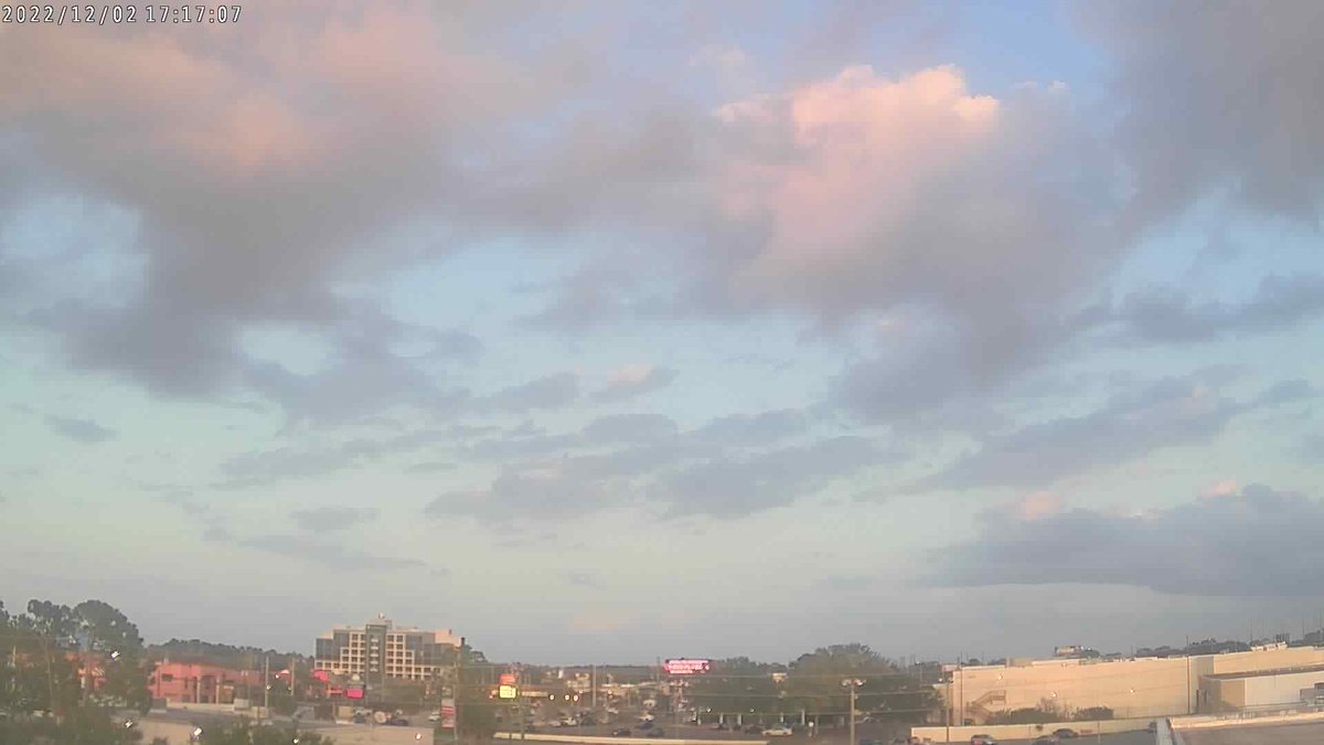 WMFEWeatherSTEM's tweet image. FPR 90.7 WMFE Orlando at sunset and it's 74.3 F.