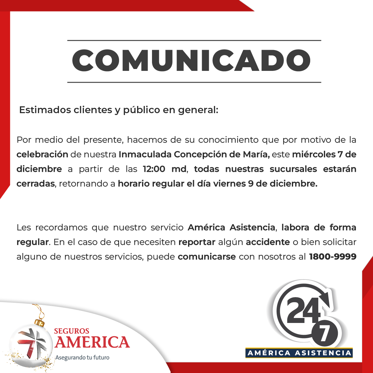 #Comunicado Estimados clientes y público en general, hacemos de su conocimiento la siguiente información. 🙂
Aquiere tu Seguro Obligatorio en Línea ingresando acá segurosamerica-ecommerce.com.ni/ventaenlinea