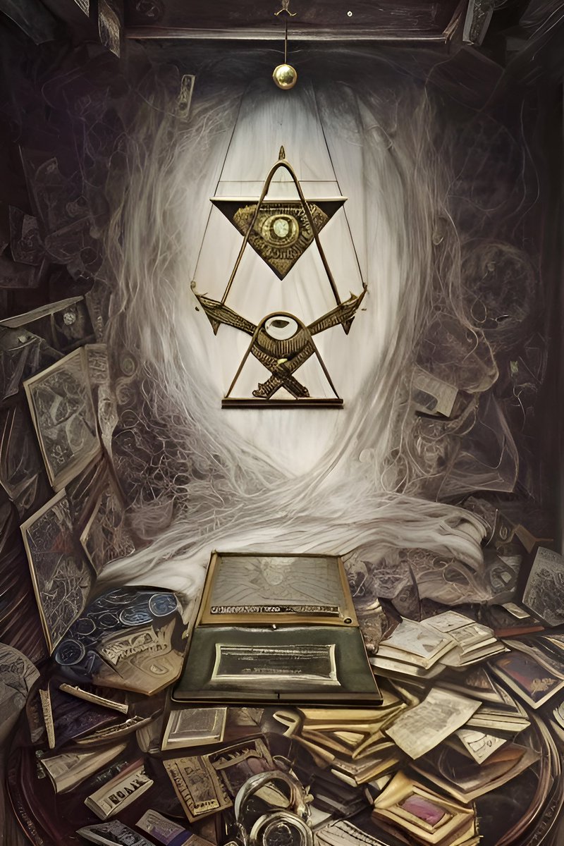 DEVlANTAi's tweet photo. Fun Ai prompt from #deviantai 😈👁️🔺#prompt #AIArtwork #Freemasons #mason #hidden #secerts #symbolism #masonic #graphicdesign #Pyramids #foryou #Trending #FYP https://t.co/mUnUCT9ku7