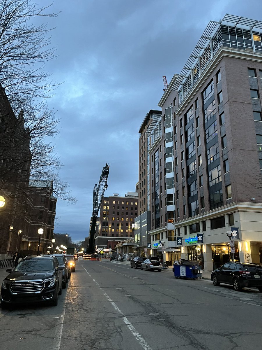 #A2cranes 2 relatively recent cranes up at the Vic Village South site. A Rough Terrain crane and an All Terrain crane have joined the already standing luffing-jib tower crane.