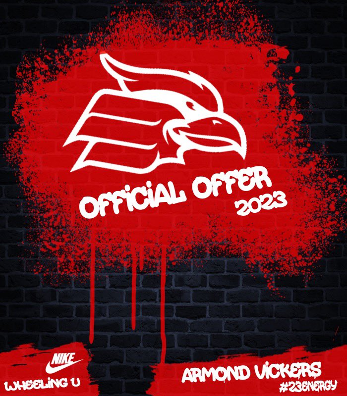 Armondvickers's tweet photo. Blessed to receive an offer from  @WheelingU_FB after a great conversation with @CoachBruneyW_U @CoachSmith_010 @CoachSimmons33 https://t.co/SdgB7xlVzE
