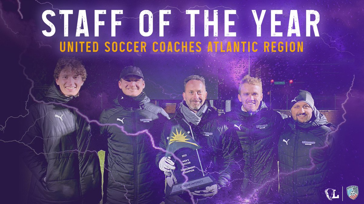 Congrats to the best coaching staff in the business for being named the <a href="/UnitedCoaches/">United Soccer Coaches</a> Atlantic Region Coaching Staff of the Year! 

#IntoTheStorm ⛈️ | #HornsUp 🤘