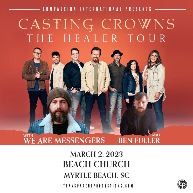 tprlive_co's tweet photo. ON SALE NOW! Casting Crowns Is coming to Beach Church In Myrtle Beach, SC on 3/2 with special guests We Are Messengers and Ben Fuller! Tickets and Info: https://t.co/phb9cF081O