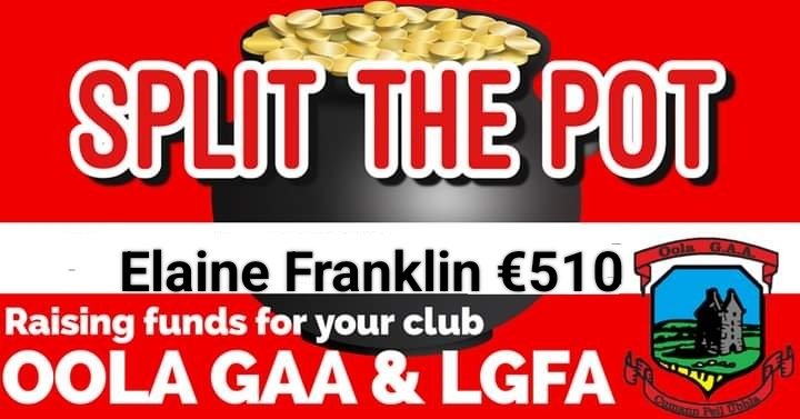 OolaGAA's tweet photo. Congratulations to this week's winner Elaine Franklin. Prize €510
Elaine bought her ticket off Josh.
Thanks to everyone for supporting the draw #winnereveryweek https://t.co/FI6C0vQbjY