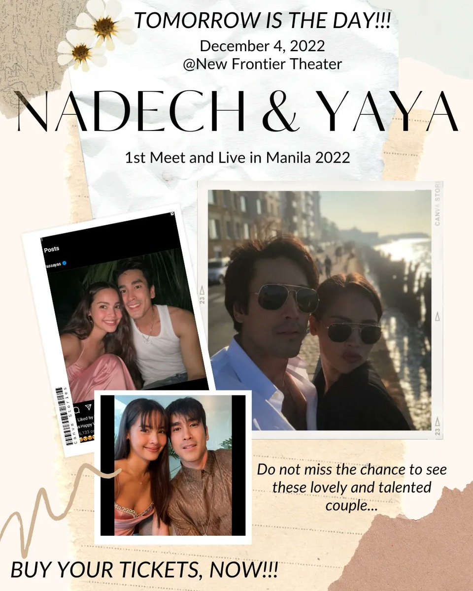 alcershampoo's tweet photo. NADECH &amp; YAYA will see us tomorrow!!!
Tickets are still available @ticketnetph so BUY YOUR TICKETS NOW !!!
Let us show Pinoy Love to Nadech and Yaya tomorrow @newfrontiertheater 
#NADECHYAYAinMNL2022 https://t.co/iMUTGFsWgZ