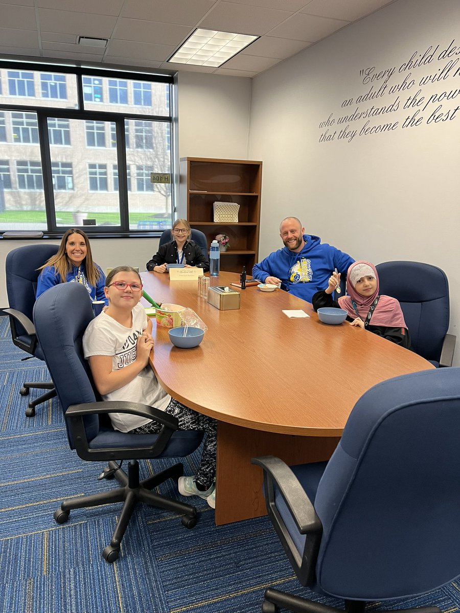 Maddy, our Principal of the Day, ended her reign with an ice cream party with a few select guests! <a href="/mrbielec/">Scott Bielec</a> and I wish we ended each day like this! 🍦💙💛🦅 <a href="/clevehill_pta/">Cleveland Hill PTA</a> <a href="/CleveHillMS/">CleveHill Middle Sch</a>