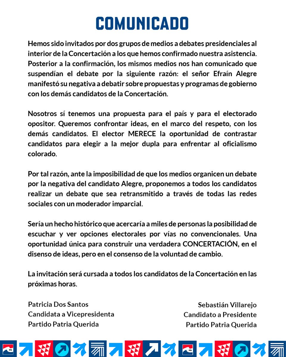 Proponemos un debate a través de todas las redes sociales.