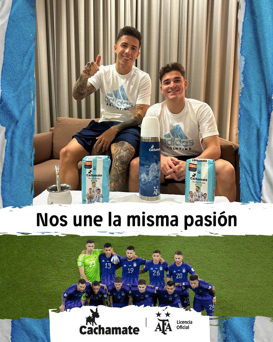 cachamaioficial's tweet photo. Como ellos, este partido se vive con un Cachamate. Licencia Oficial AFA. Unite a esta pasión 🇦🇷 @directvsportsar https://t.co/H5E6plFrmL
